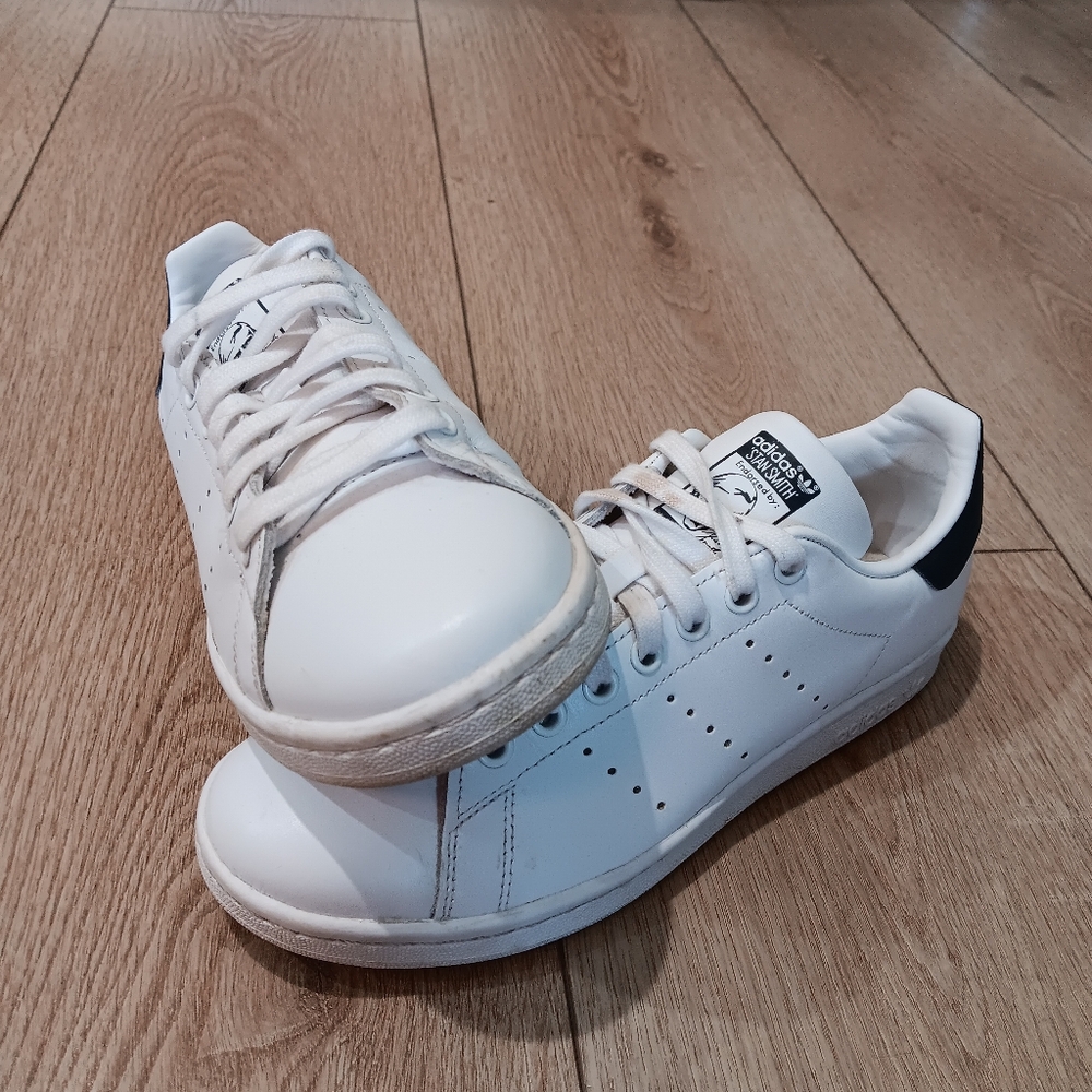 Adidas White Leather Sneakers Stan Smith Endorsed.